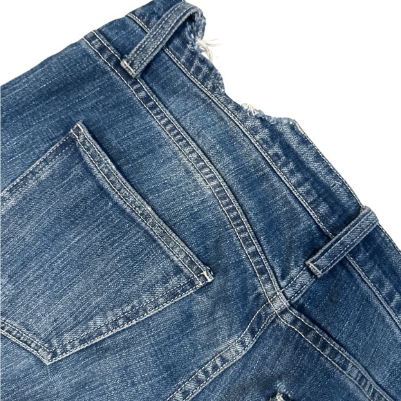 Current/Elliott Blue Distressed Boyfriend Jeans - Picture 6 of 16